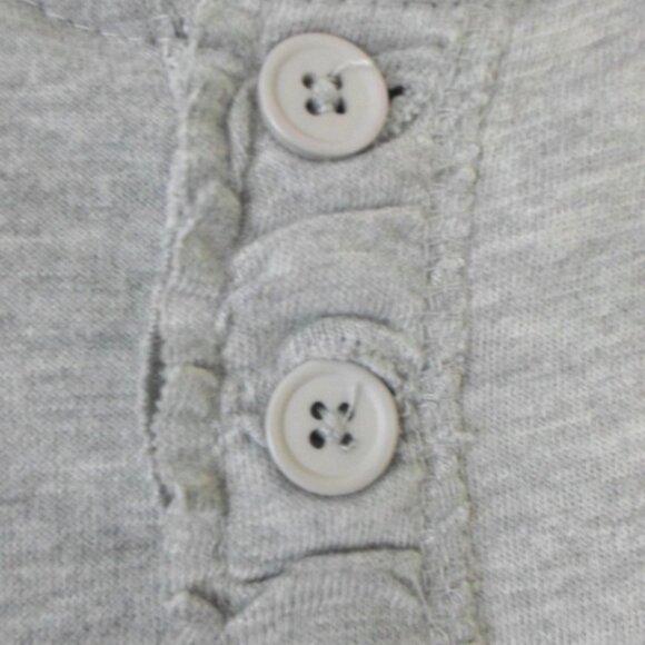 University of Alabama Alpha Chi Omega Gray Heather Henley Shirt Unisex L - Picture 3 of 8